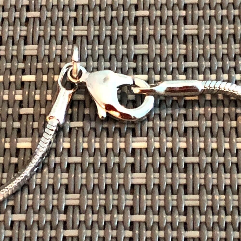 Silver Wing Butterly Charm Necklace - Picture 3 of 4